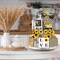 15PCS Sunflower Tiered Tray Decor Set – Wooden Rustic Farmhouse Sunflower Signs & Ornaments for Table, Home & Seasonal Kitchen Decoration